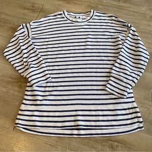 Aerie Crew Sweater Oversized XS Stripped
